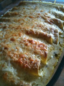 Chickpea enchiladas