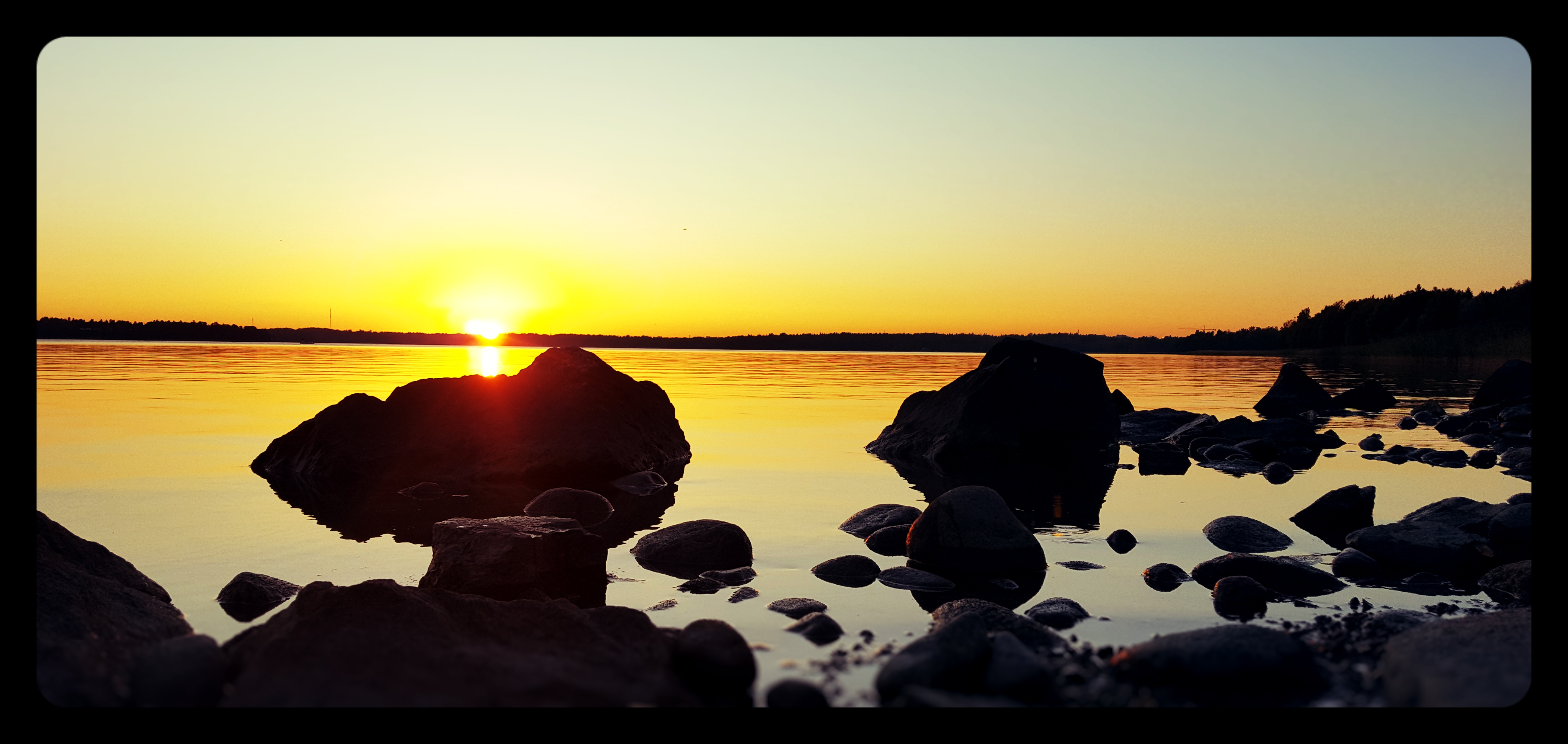 Sunset over Munkkiniemi